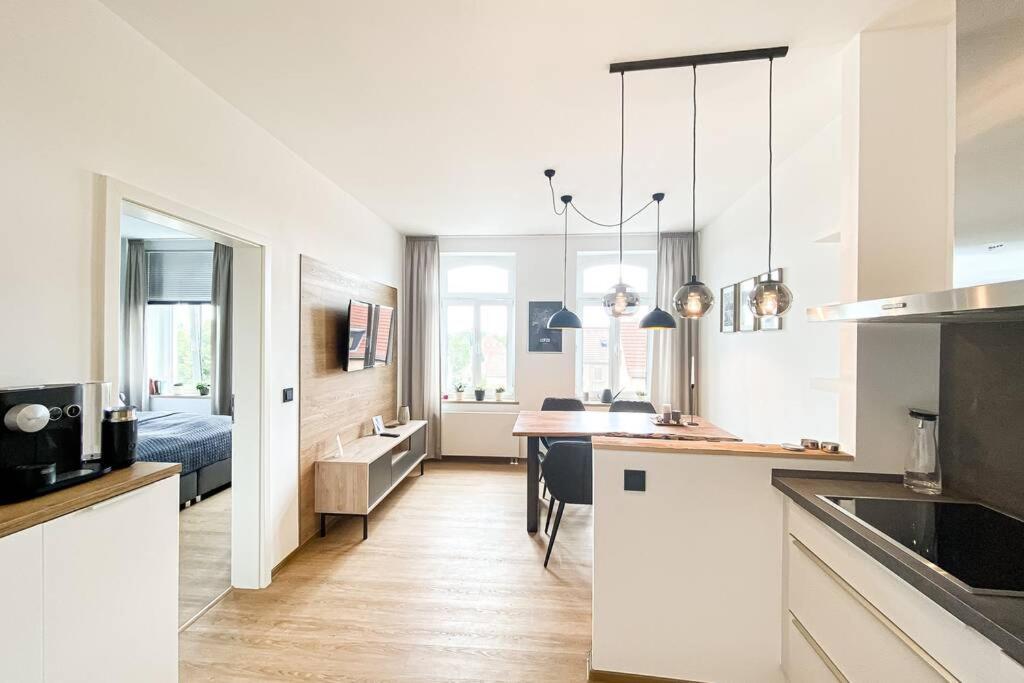 Luxus-Apartment In Leipzig Mit Privat-Parkplatz Ngoại thất bức ảnh