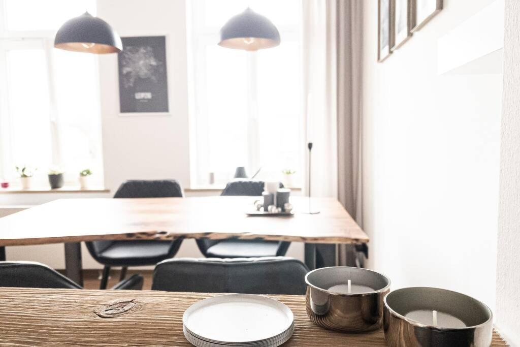 Luxus-Apartment In Leipzig Mit Privat-Parkplatz Ngoại thất bức ảnh